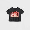 Pride Adult Alaska 5000 Short Sleeve Cropped T-Shirt - Black - 3 of 4