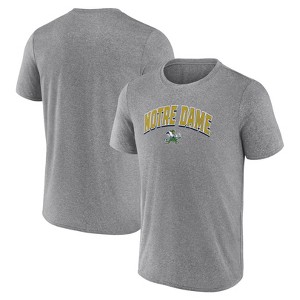 NCAA Notre Dame Fighting Irish Men's Gray Poly T-Shirt - 1 of 3