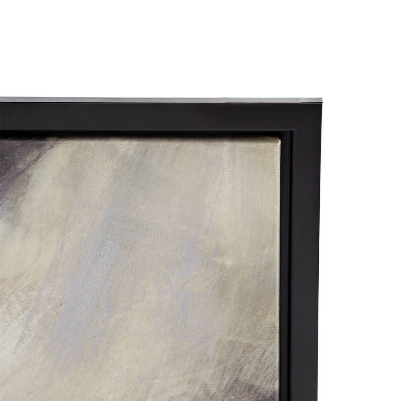 35.5&#34;x47&#34; Jardin De Fleurs Hand Painted Framed Wall Art Canvas Cream/Gray/Black - A&#38;B Home, 6 of 12