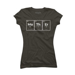 Junior's Design By Humans Mother Periodic Table of Elements By BlackBerry55 T-Shirt - 1 of 2