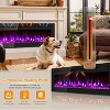 Garvee 80" In-Wall Electric Fireplace, Smart Recessed & Wall Mounted, Dual Heat, Remote, Adjustable Flames, Touch Screen, Timer, Log & Crystal Decor - 4 of 4