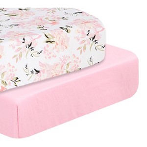LISM 2 Piece Crib Sheets,Crib Fitted Sheets for Standard Size Crib and Toddler Mattress - 1 of 4