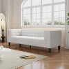 NicBex Velvet Sectional Sofa Couch with Armrest Mid-Century Upholstered 3-Seater Couch with Wood Legs for Living Room,Apartment - 4 of 4