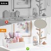 ATTOP Hair Tool Organizer - Bathroom Vanity Organizers and Storage, Hair Styling Accessories Hot Tools Organizer Hair Dryer, White - 3 of 4