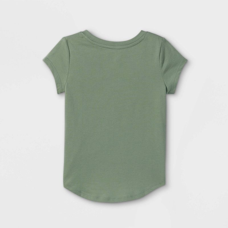 Toddler Girls' Solid Knit Short Sleeve T-Shirt - Cat & Jack™, 2 of 9