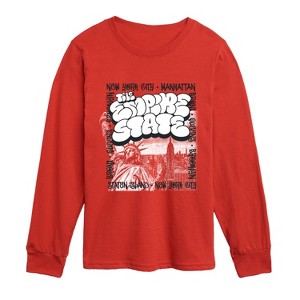 Boys' - Instant Message - Empire State Long Sleeve Graphic T-Shirt : Target