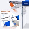 EAGLE PEAK 17x10ft Pop Up Canopy with Awnings, Heavy Duty Instant Beach Sun Shelter with Adjustable Dual Half Awnings, 4 Sandbags - 4 of 4
