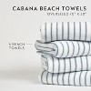 Cabana Stripe 100% Cotton Pool and Beach Towels - Pack of 2 or 4 - Oversized, Absorbent, Quick-Dry Towels - Becky Cameron - 4 of 4