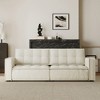 Luck Live 95.2" Leather Sofa, Modern Living Room Combination Sofa - 2 of 4