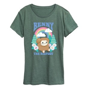 Women's - Squishmallows - Benny The Bigfoot Short Sleeve Graphic T-Shirt - 1 of 4