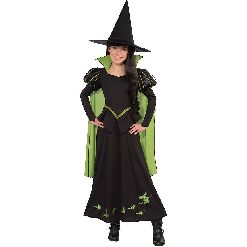 Rubie's Girls' The Wizard of Oz Wicked Witch of the West Costume, 1 of 2