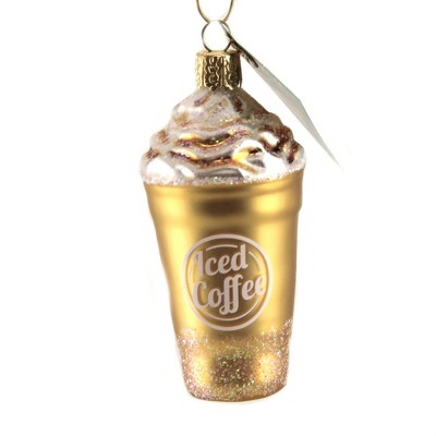 Old World Christmas 3.75" Blended Coffee Christmas Whipped Cream  -  Tree Ornaments