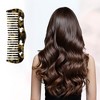 Unique Bargains Women Heart Style Curly Thick Wavy Straight Hair Wide Tooth Comb 1 Pc - 3 of 4
