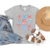 The Juniper Shop Patriotic Bows Stacked Coquette Youth Short Sleeve Tee - 3 of 4