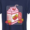 Women's - Instant Message - Strawberry Milk Short Sleeve Graphic T-Shirt - 2 of 4