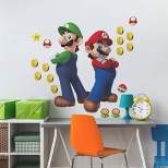 Super Mario Luigi and Mario Giant Peel & Stick Wall Decals - RoomMates