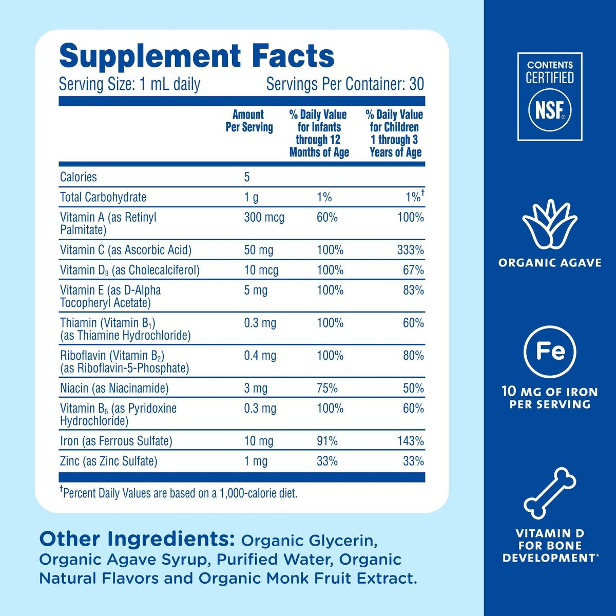 Mommy's Bliss Baby Multivitamin + Iron - 1 fl oz - thumbnail 6
