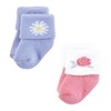 Touched by Nature Infant Girl Organic Cotton Socks, Flower Market - 3 of 4