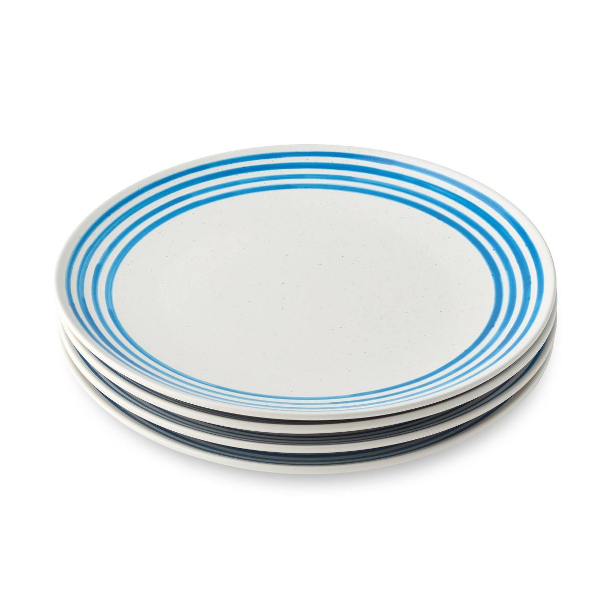 Certified International (Set of 4) 11" Dinner Plates Dockside Blue