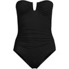 Lands' End Women's Slender Suit Tummy Control U-Wire Bandeau One Piece Swimsuit - 3 of 4