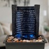 Nature Spring LED Indoor Water Fountain for Tabletop - 8.5" x 10.5", Black - 2 of 3