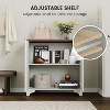 coucheta Fluted Sideboard Buffet Cabinet with Storage, Modern Wood Accent Cabinet with Shelves, Console Table for Kitchen, Dining, Entryway, Hallway - 4 of 4