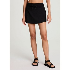 Avalanche Women's Super Soft Interlock Jersey Golf Tennis Skort with Inner Compression Pocket, Built In Shorts - 1 of 4