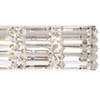 Possini Euro Design Vivienne Modern Wall Light Chrome Hardwire 24 1/2" Light Bar Fixture Clear Crystal for Bedroom Bathroom Vanity Reading Living Room - 3 of 4