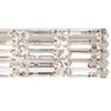 Possini Euro Design Modern Wall Light Chrome Hardwired 24 1/2" Wide Light Bar Fixture Clear Crystal Accents Bathroom Vanity - image 3 of 4
