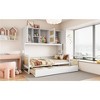 TIRAMISUBEST Twin/Full Size Daybed With Twin Size Trundle and All-in-One Cabinet, Wooden Daybed Frame Sofa Bed with Storage Shelves - 4 of 4