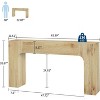 Farmhouse Console Table, Narrow Wood Entryway Table for Hallway, Foyer, , Easy Assembly Sofa Table for Living Room & Apartment - 2 of 4