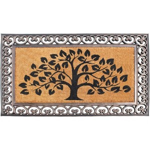 A1HC Natural Coir & Rubber Door Mat, 30"x48", Anti-Shed, Fade-Resistant Outdoor Entrance Doormat - 1 of 4