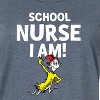 Women's Dr. Seuss School Nurse I Am Graphic T-shirt Dress - Heather Blue - Large - 2 of 4