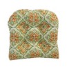 Blazing Needles, 19-inch U-Shaped Spun Polyester Outdoor Tufted Dining Chair Cushion - 2 of 2