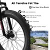 DOMETOUR A2605D 26-Inch Mountain Bike, Front Suspension, Disc Brakes, 21-Speed for Mountain, Sand, and Snow - 3 of 4