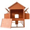PawHut 137" Chicken Coop Wooden Large Chicken House Deluxe Rabbit Hutch Lockable Poultry Hen Cage Backyard with Nesting Box and Run - 4 of 4