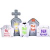Occasions 8' Inflatable Flashing Lights Tombstone Scene , 4.5 ft Tall, Multicolored - 2 of 2