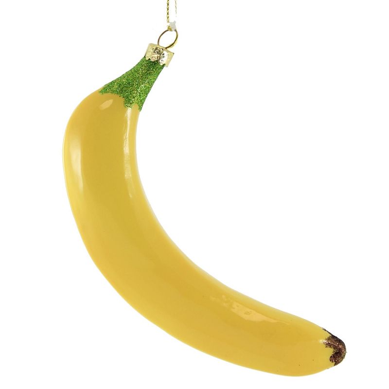 Cody Foster 5.5 Inch Let's Go Bananas Christmas Yellow Food Tree Ornaments, 3 of 4