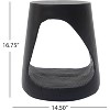 Farmhouse End Table, Unique Round Pedestal Side Table with Tabletop and Hollow Hole, Sofa Table for Living Room, No Assembly Required - 2 of 4