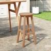 WestinTrends Malibu 24" All Weather Hdpe Outdoor Patio Round Backless Counter Stool - 2 of 4