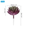 Unique Bargains Unpotted Realistic Textured Garden Decoration Artificial Succulent Plant 4 Pcs - 2 of 4