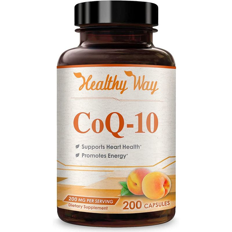 Healthy Way CoQ-10 Antioxidant & Supplement, 200 Capsules, 200mg, 1 of 4