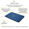 BreathableBaby All-in-One Fitted Sheet & Waterproof Cover, For 38" x 24" Mini Crib Mattress (2-Pack), Navy - 3 of 4