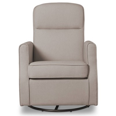Taupe Blair Slim Nursery Glider Swivel Rocker Chair