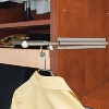 Rev-A-Shelf 12" Extendable Closet Organization Rack for Valet, Ties and Scarves, Metal Adjustable Storage Clothes Hanger Rod, Satin Nickel, CVL-12-SN - 3 of 4