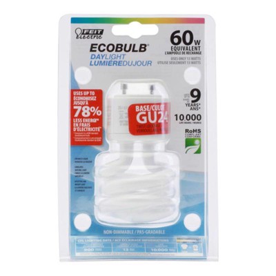 Feit Electric Mini Twist 13 W 2.09 in. D X 3.6 in. L CFL Bulb Daylight Spiral 6500 K 1 pk