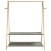 vidaXL Bamboo Coat Rack with Shelves 132 x 45.5 x 150.5 cm - 4 of 4