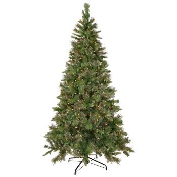 Northlight 6.5' Pre-Lit Kingston Cashmere Pine Artificial Christmas Tree, Clear Lights