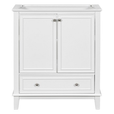 NicBex 29.5" Bathroom Storage Cabinet without Sink, Bathroom Vanity, 2 Spacious Cabinet Door and 1 Drawer with Adjustable Shelves for Bathroom