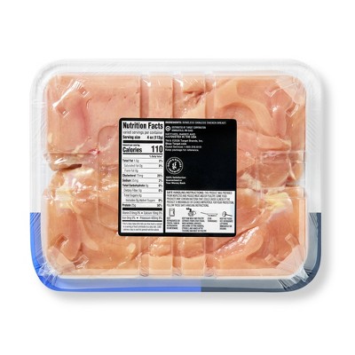 No Antibiotics Ever Air Chilled Boneless Skinless Chicken Breast Value Pack - 1.25-3.25lbs - price per lb. - Good & Gather™